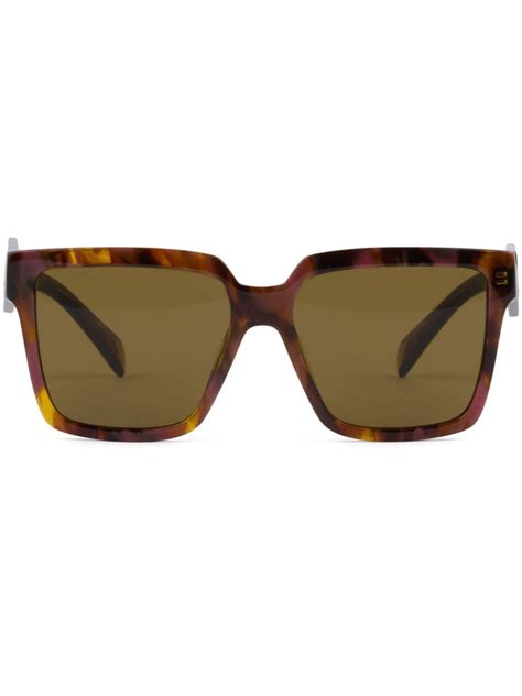 prada brille braun|Prada Eyewear Brille Mit Schildpattoptik .